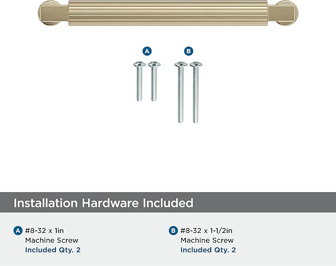 Amerock Ballard 5-1/16 inch (128mm) Center-to-Center Golden Champagne Cabinet Pull, BP37644BBZ