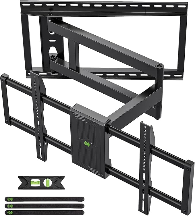 USX Mount Long Arm TV Wall Mount for Most 42-95 inch Television 40 Inch Extension Full Motion TV Mount，Wall Mount Bracket with 90°Swivel Up to 150lbs Fits 16” 18” 20” 24” Stud VESA 800x400mm