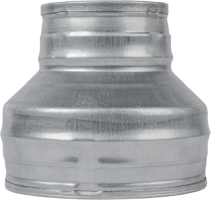 5" to 3" Inch Round Duct Reducer - Galvanized Steel Pipe Increaser - Coupling for Round Duct Ventilation Systems - Heating & Cooling, HVAC