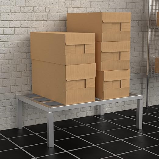 36'' x 24'' x 12'' Aluminum Dunnage Rack - 1715 lb. Capacity