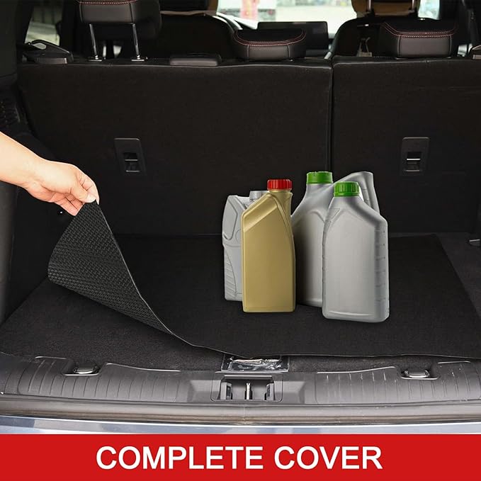 Golener Oil Spill Mat - Garage Floor Mat, Absorbent Oil Pad, Premium Maintenance Mat, Waterproof, Contain Liquid, Protect Garage Surface from Spill & Stain, Reusable, Washable, Durable, Black, 48”x96”