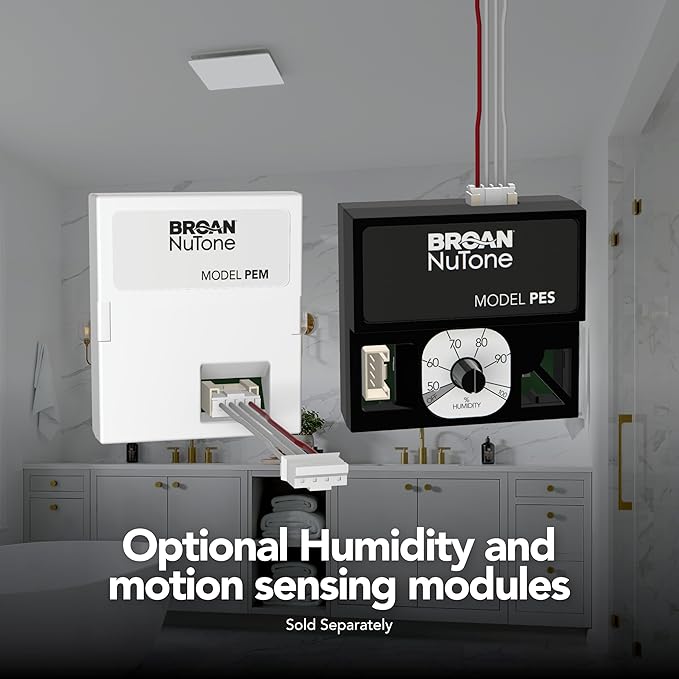 EVOLVE Premium Bathroom Exhaust Fan w/Continuous Run, 50-80-110 Selectable CFM