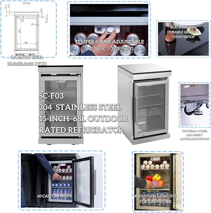 4 Burner Outdoor Kitchen Island with Grill and Side Burner, Deluxe Stainless Steel Modular Outdoor Kitchen, 72000 BTU, Gas Propane BBQ Island with Refrigerator, 2 Doors Sink, Rotisserie, 104"W, Silver