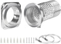 DVC-180 Magnetic Dryer Vent Coupling Connector Kit Easy to Clean Quick Connector Including a 3.3ft 4" Duct and two Clamps