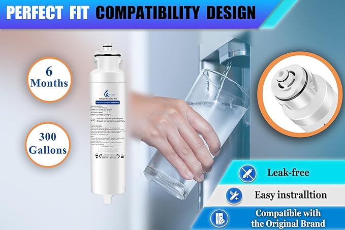 HX2017FR-A HX2017F-A refrigerator water filter,replacement Compatible with Hisense HX2017FR-A HX2017F-A Hisense HRF266N6CSE HRF266N6CSE1 HRF209N6CSE HRF254N6TSE HRF254N6DSE (3-PACK)