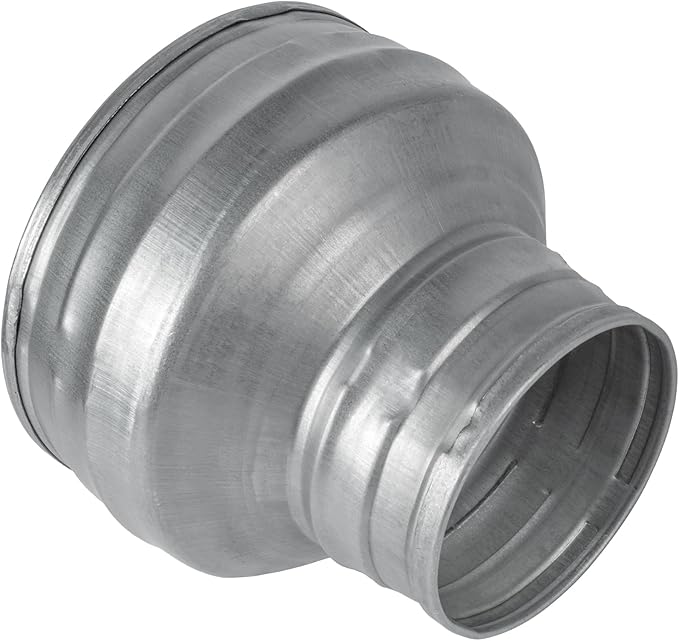 5" to 3" Inch Round Duct Reducer - Galvanized Steel Pipe Increaser - Coupling for Round Duct Ventilation Systems - Heating & Cooling, HVAC