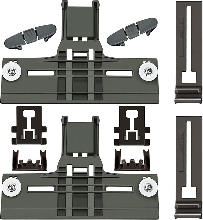 Upgraded W10712395 Dishwasher Top Rack Parts Set W10350375 For Kenmore 665 Dishwasher Whirlpool Dishwasher Parts wdt730pahz0 wdta50sahz0 wdt750sahz0 wdt970sahz0 Upper Rack parts by Romalon