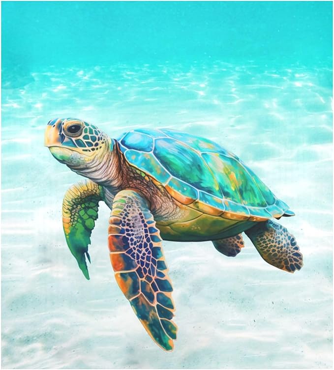 Sea Turtle Dishwasher Magnet Cover Sticker Magnetic Refrigerator Panel Front Door Fridge Microwave Decal Decorative