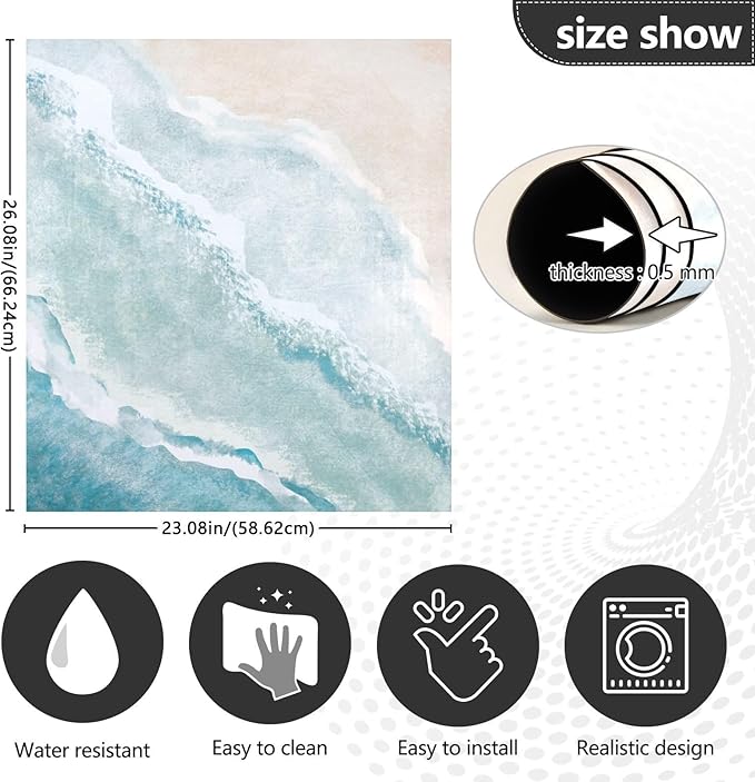 Bohemian Beach Dishwasher Magnet Cover Sticker Magnetic Refrigerator Panel Front Door Fridge Microwave Decal Decorative