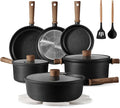 CAROTE Nonstick Pots and Pans, Induction Titanium Cookware Set 16pcs Kitchen Cooking Sets, Pot and Pan Non Stick w/Frying pan (PFOS, PFOA Free)