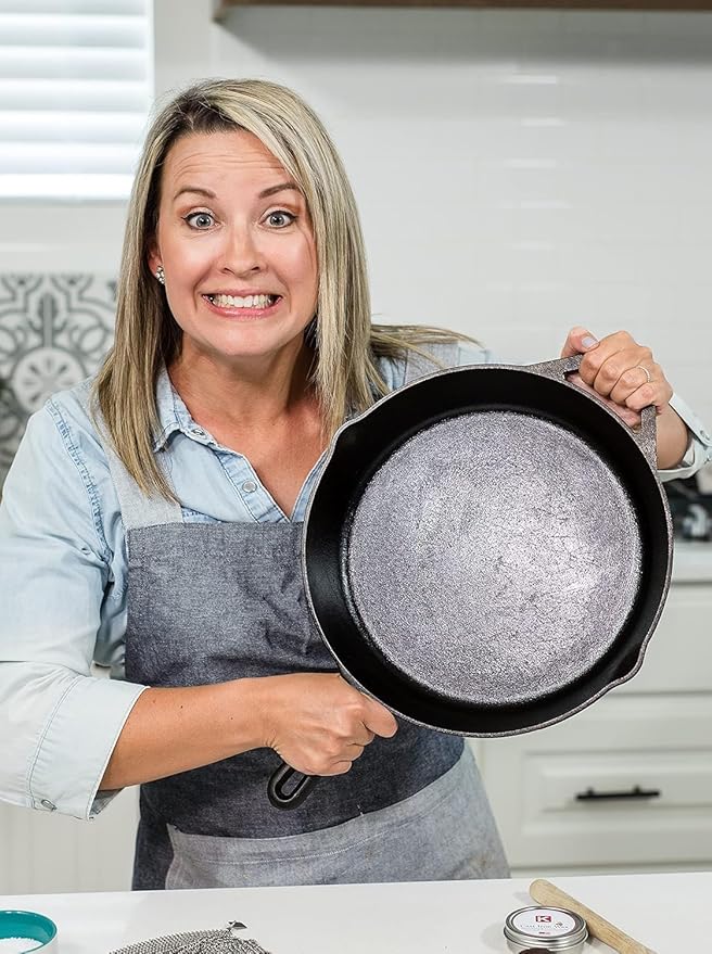Knapp Made Cast Iron Seasoning Wax and Carbon Steel Seasoning Wax - 2 Oz Unique Blend of Natural Oils and Beeswax - Restore Cast Iron, Steel, Cutting Board, Kitchenware (2 Pack)