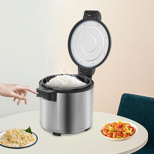 120 Cup Commercial Rice Warmer (Not Cooker), 24.3 QT Big Rice Warmer, Food Soup Sushi Warmers, Constant Temp. 149°F, 105W, Non-Stick Inner Pot