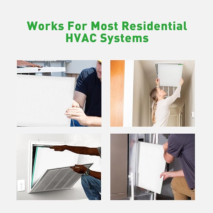 Reair 20x20x1 Air filter, Washable and Reusable Air Filter 20x20x1 for AC HVAC Furnace, MERV 8 Air Filters Machine Washable & Dryer Friendly, AC Furnace Air Filter