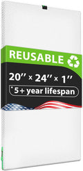 Reair 20x24x1 Air filter, Washable and Reusable Air Filter 20x24x1 for AC HVAC Furnace, MERV 8 Air Filters Machine Washable & Dryer Friendly, AC Furnace Air Filter