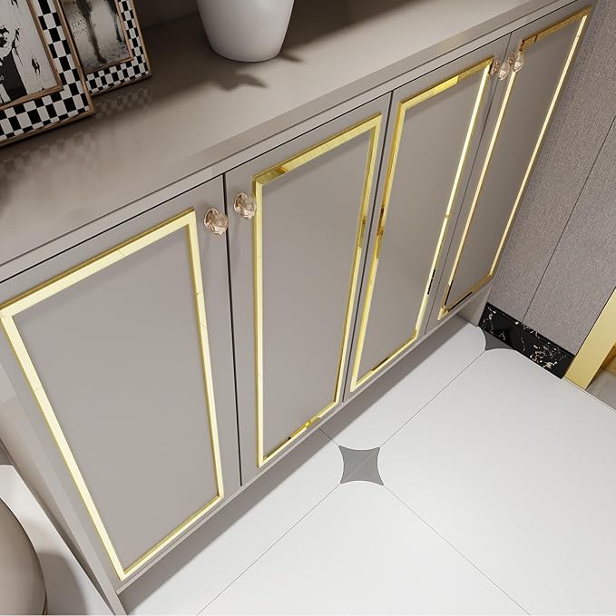 Gold Metallic Contact Paper Peel and Stick Countertop Contact Paper Self-Adhesive Waterproof DIY Decor Wallpaper for Shelf Liner Fridge and Cabinets A Set of 23.6"x120"