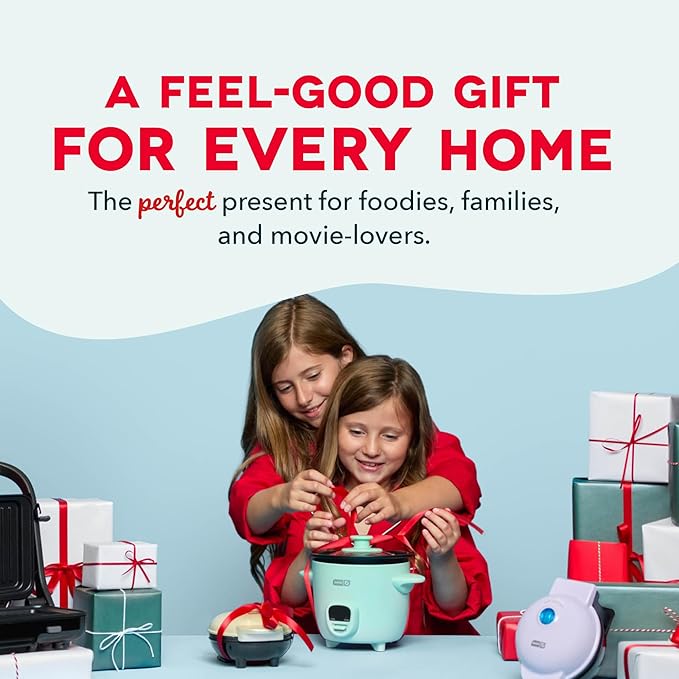 Dash Mini Rice Cooker Steamer with Removable Nonstick Pot, Keep Warm Function & Recipe Guide, 2 cups, for Soups, Stews, Grains & Oatmeal - Cream