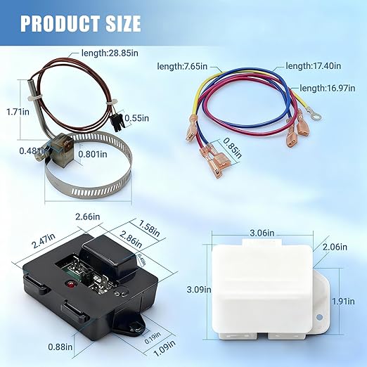 Sorello Temp Monitor Control Kit for RV Refrigerator Cooling Unit, RV Temperature Sensor Monitor for Norcold 2118 and 1210 Series, Refrigerator Parts Replace 634677 634678