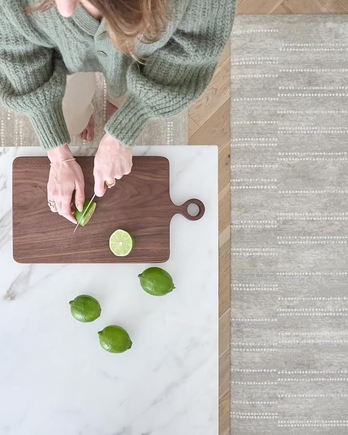House of Noa Nama Standing Mat – Anti-Fatigue Cushioned Kitchen Mats for Floor | Ergonomic Bounce-Back Foam Kitchen Mats | Anti-Fatigue Mats for Kitchen & Standing | Aspen Reed | 22"x72"