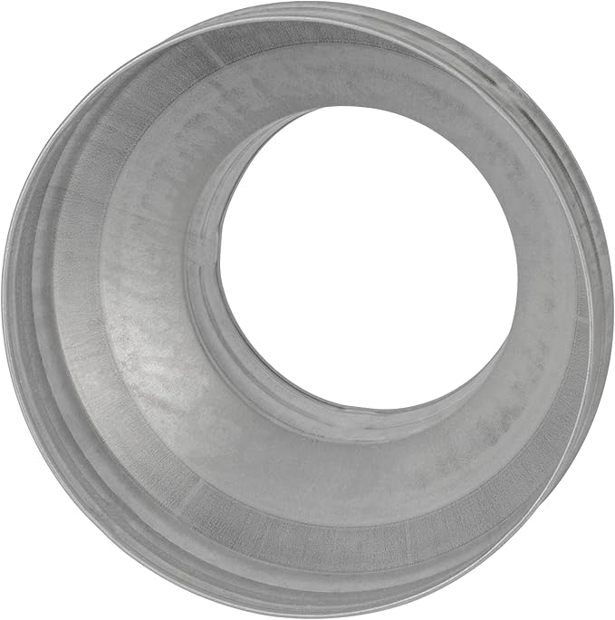 8" to 5" Inch Round Duct Reducer - Male Fit Galvanized Steel Pipe Increaser - Coupling for Round Duct Ventilation Systems - Heating & Cooling HVAC - Vent Pipe Adapter, Duct Connector