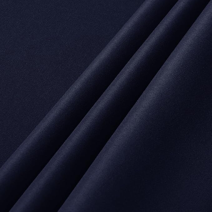 sancua 2 Pack Navy Tablecloth 54 x 78 Inch, Rectangle 4 Feet Table Cloth - Stain and Wrinkle Resistant Washable Polyester Table Cover for Dining Tables, Buffet Parties and Camping