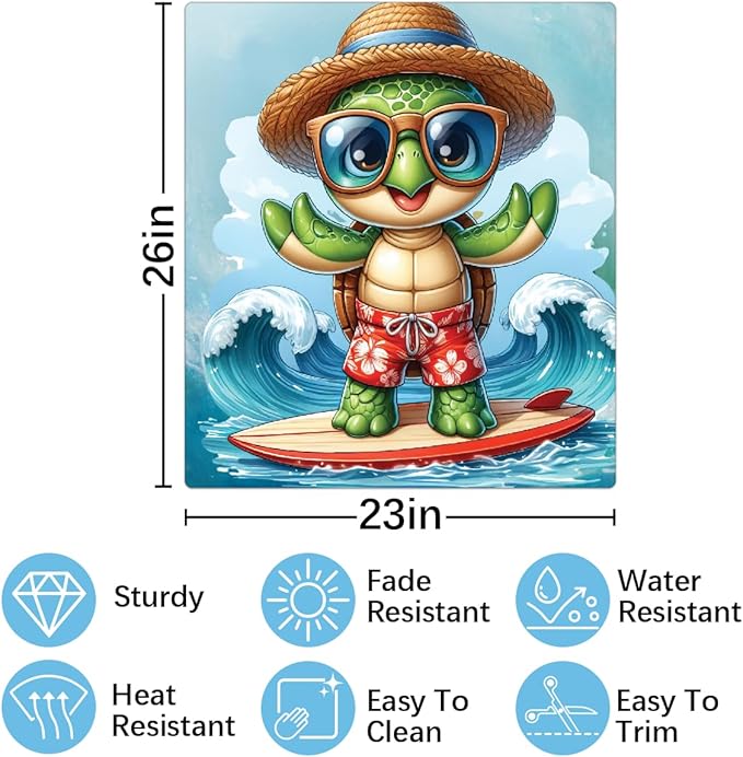 Dishwasher Magnet Cover Animal Turtle Ocean Dishwasher Decorative Cover Front Dishwasher Door Cover Reuseable Dishwasher Cover Panel Decal for Kitchen Refrigerator Home Appliances 23" X 26"