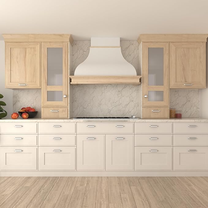 Futuro Futuro Country 48 Inch Wall-mount Ducted Range Hood, Classic Style Design, Painted Steel with wooden frame, LED, Ultra-Quiet, with Blower