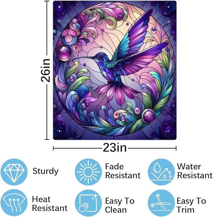 Spring Bird Dishwasher Magnet Cover Animal Bird Purple Dishwasher Decorative Cover Front Dishwasher Door Cover Reuseable Dishwasher Cover Panel Decal for Kitchen Home Appliances 23" X 26"