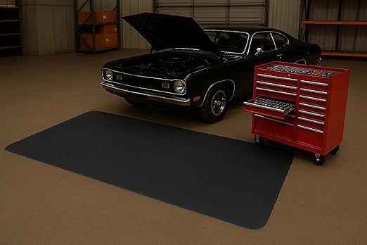 Safe Step Anti-Fatigue Floor Mat, Vinyl, 4'x6', Black (24040603BLK)