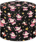 Santa Claus Dust Cover Instant Pot and Extra Accessories Dust Proof Easy to Clean Pressure Cooker Cover Electric Appliance Cover Air Fryer Accessories with Storage Pocket Size L