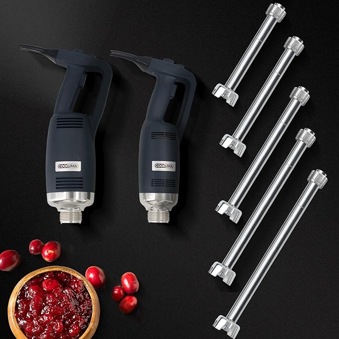 Immersion Blender Commercial, 14 Inch Removable Shaft, Heavy Durt 750 Watt, Variable Speed Motor, Professional Restaurant Grade Hand Mixer, Food-Grade Detachable 304 Blade & Shaft