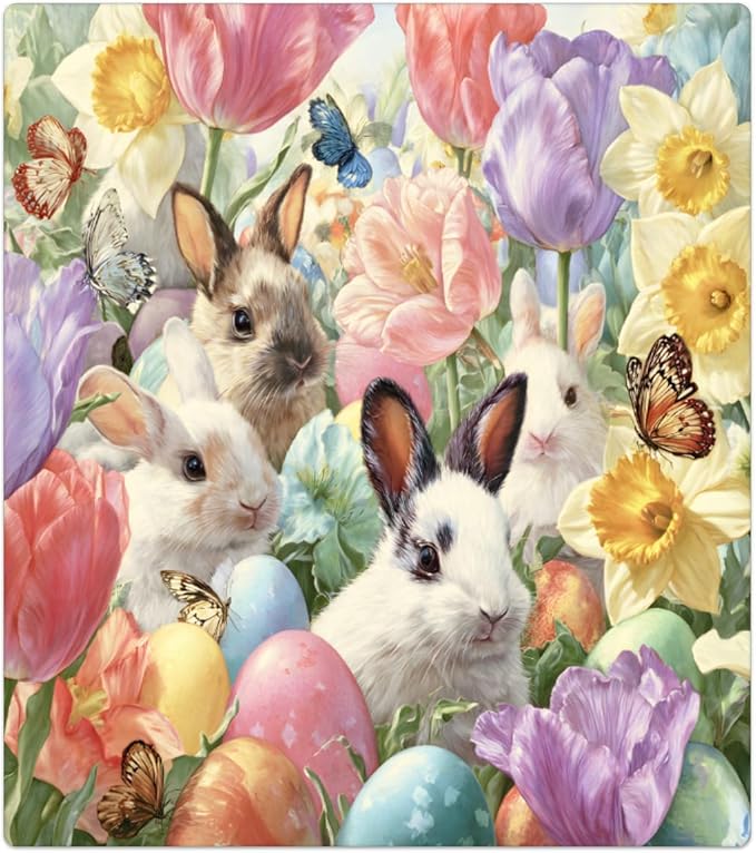 Dishwasher Magnet Cover Easter Bunny Eggs Dishwasher Door Cover Panel Decals Magnetic Refrigerator Covers for Kitchen Farmhouse Home Decor 23 X 26 in