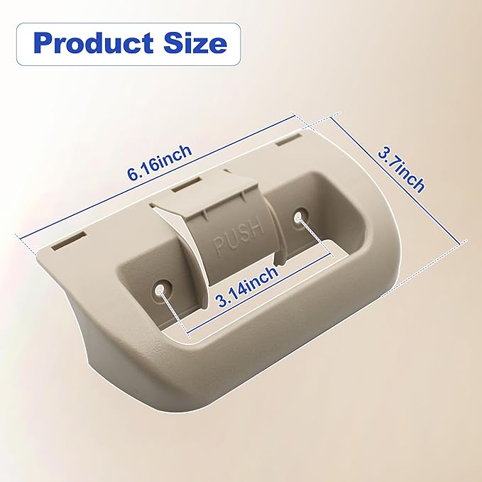 3851174015 Refrigerator Door Handle Replacement for Dometic Fridge Upper and Lower Doors, Compatible with Models DM2652/DM2662/ DM2663/ DM2852/ DM2862/ RM2652/ RM2663/ RM2852/ Beige,1PC