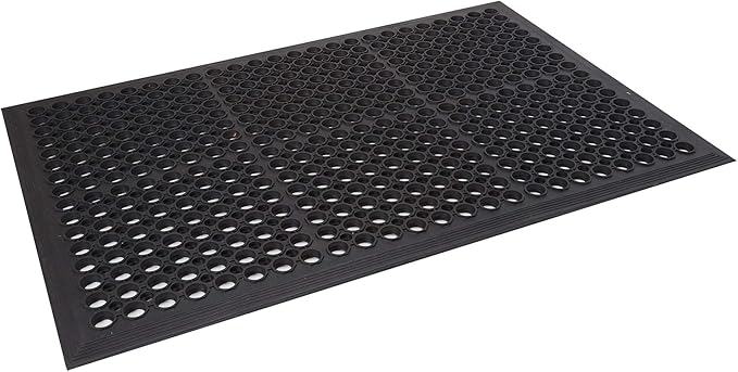 Envelor Anti Fatigue Rubber Mat Non-Slip Restaurant for Floors Bar Drainage Mat Doormat Door Mat Utility Garage Home Anti Slip Entry Mat