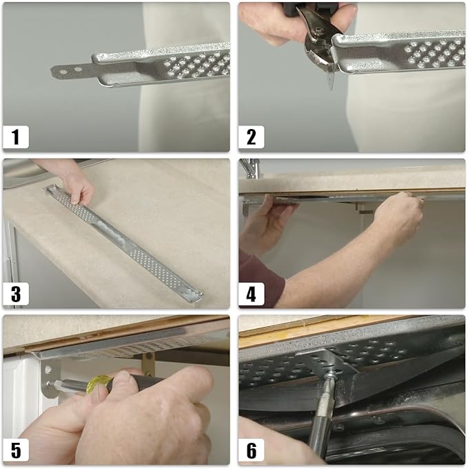 W10426979 "24 Inch" Dishwasher Mounting Bracket Kit for Granite and Quartz Countertops Compatible with Whirlpool KitchenAid Maytag Mounting Bracket W10426979 AP5607641 AH3632890 EA3632890 PS3632890
