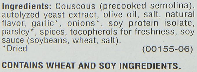 Near East Couscous Mix, Roasted Garlic & Olive Oil, 5.8 Oz, Pack of 12