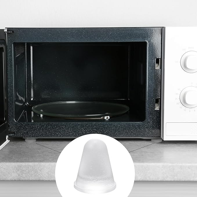 Pangda 32 Pcs Cone Shaped Clear Rubber Bumpers Self Adhesive Rubber Feet Spacers Conical Clear Bumpers Pad for Computer Audio Equipment Cutting Boards Picture Frames Cabinet Door 3 Sizes