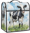 Kitchen Aid Mixer Cover Flower Animal Cow Stand Mixer Cover Compatible with 6-8 Quarts Stand Mixers, Dust Covers with Zipper Pocket Foldable Washable Kitchen Aid Organizer Bag