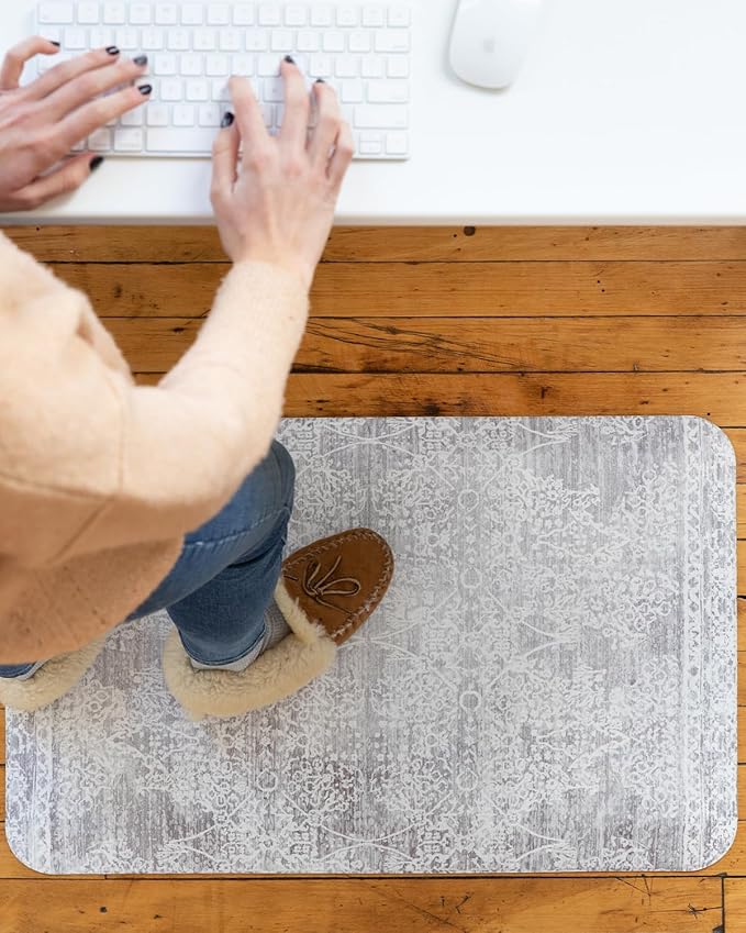 House of Noa Nama Standing Mat – Anti-Fatigue Cushioned Kitchen Mats for Floor | Ergonomic Bounce-Back Foam Kitchen Mats | Anti-Fatigue Mats for Kitchen & Standing | Minerals Quartz | 30" x 72"