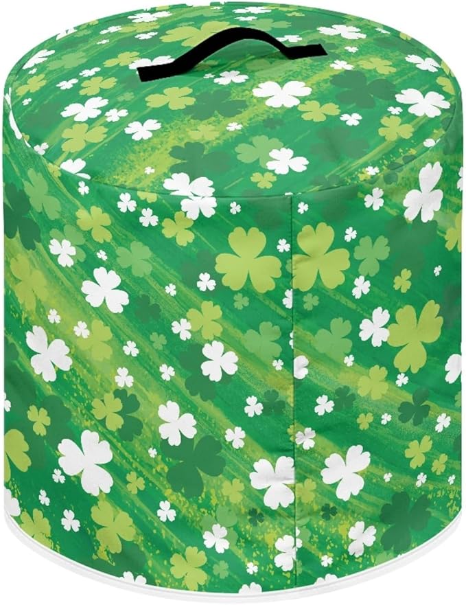 St. Patrick's Day Dust Cover for 8 Quart Dust Protection Easy Clean Pressure Cooker Cover Electric Appliance Kitchen Home Accessories, Green Leaf