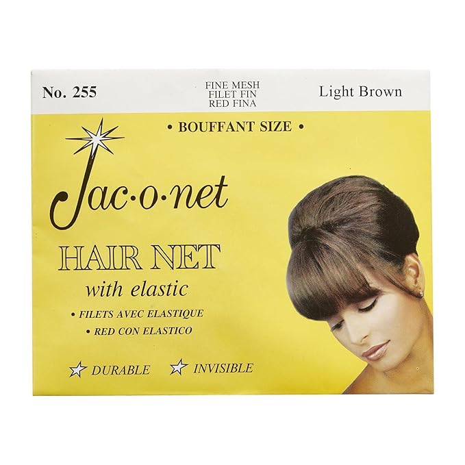 Hair Net Tiny Mesh Bouffant/Large Size, Light Brown,1 Net Per Pack [Pack of 12]