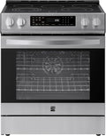 Kenmore 2296833 5.6 cu. ft. Front Control Electric Range Oven - True Convection with 5 Elements, Steam Clean Oven, Broil Function, Chrome Racks, Precision Set Controls, Large Window - Stainless Steel