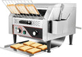 WICHEMI Commercial Toaster 450 Slices/Hour Commercial Conveyor Toaster Electric Stainless Steel Heavy Duty for Restaurant Bun Bagel Bread, 2600W
