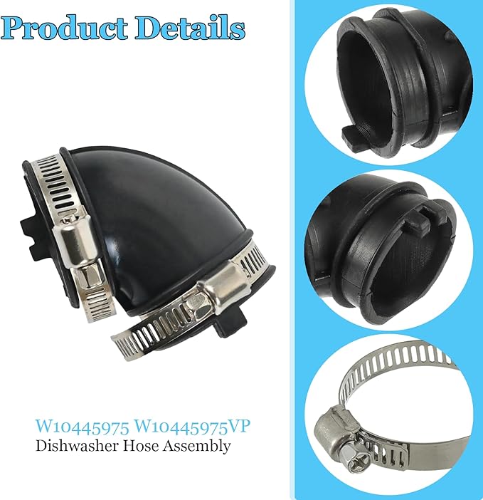 Kitchen Aid Dishwasher Parts W10445975 Dishwasher Circulation Pump to Sump Hose