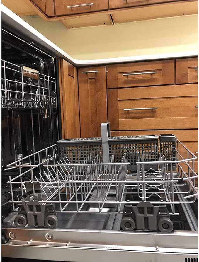 UPGRADED W10195416 (Packs of 4) , Resistant to Rust Dishwasher Wheels Lower Rack for Kitchenaid Whirlpool Maytag Kenmore. Dishwasher Rack Parts W10195420 AP5983730 W10579095A Replacement Wheels