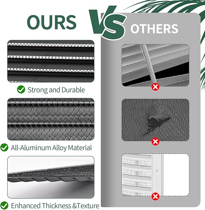 Gable Vents (12" x12" 2Pcs) Aluminum Walls, Lofts, Garages More, More with Screens, Metal Shed Vents, Outdoor Houses, Loft Ceiling Reinforcement, Square Vents, Blinds, Exterior Grille(Black)