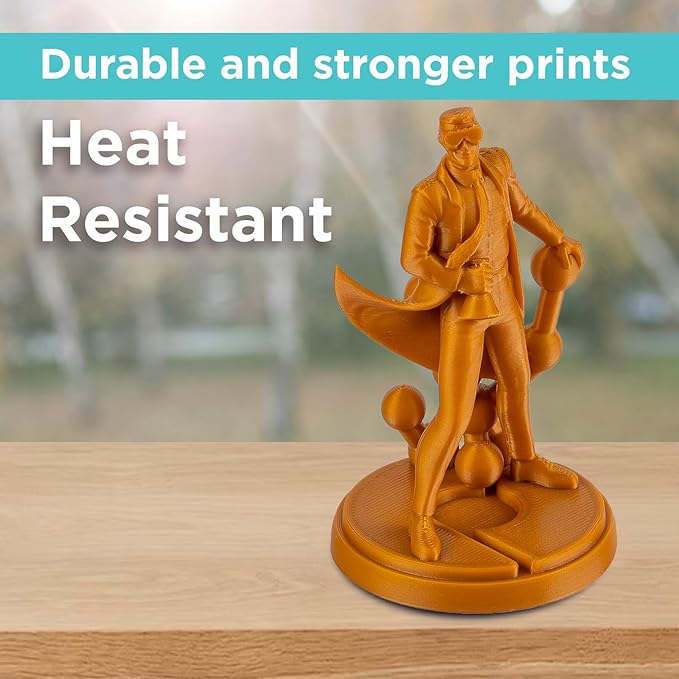 Polymaker ABS Filament 1.75mm Gold, 1kg 3D Printing Filament, PolyLite ABS 3D Printer Filament, Heat Resistant, Strong & Durable, Dimensional Accuracy +/- 0.03mm