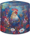 Rooster Flower Print Dust Cover for Instant Pot, 8 Quart Pressure Cooker, Polyester, Not Water Resistant