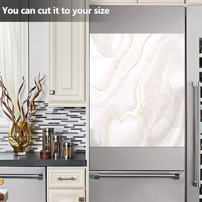 White Grey Gold Marble Dishwasher Magnet Cover Sticker Magnetic Refrigerator Panel Front Door Fridge Microwave Decal Decorative Vinyl
