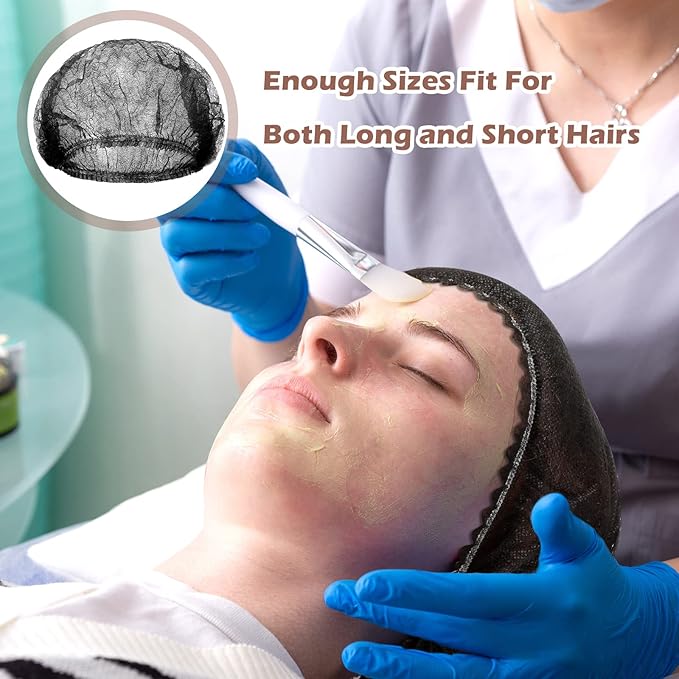 Yahenda 2000 Pcs Disposable Hair Nets Bulk 21 Inch Non Woven Bouffant Caps for Food Service Cooking Medical Salon Spa Beauty