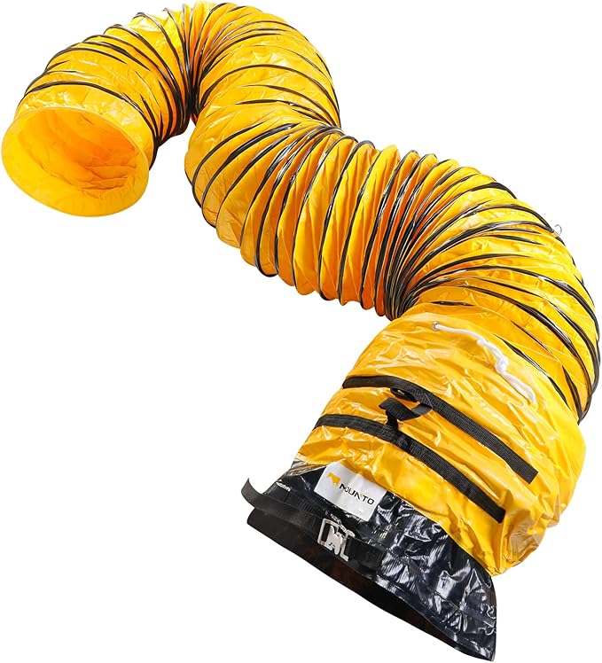 MOUNTO 25FT PVC Flexible Duct Hosing for Exhaust Fan (16inch)